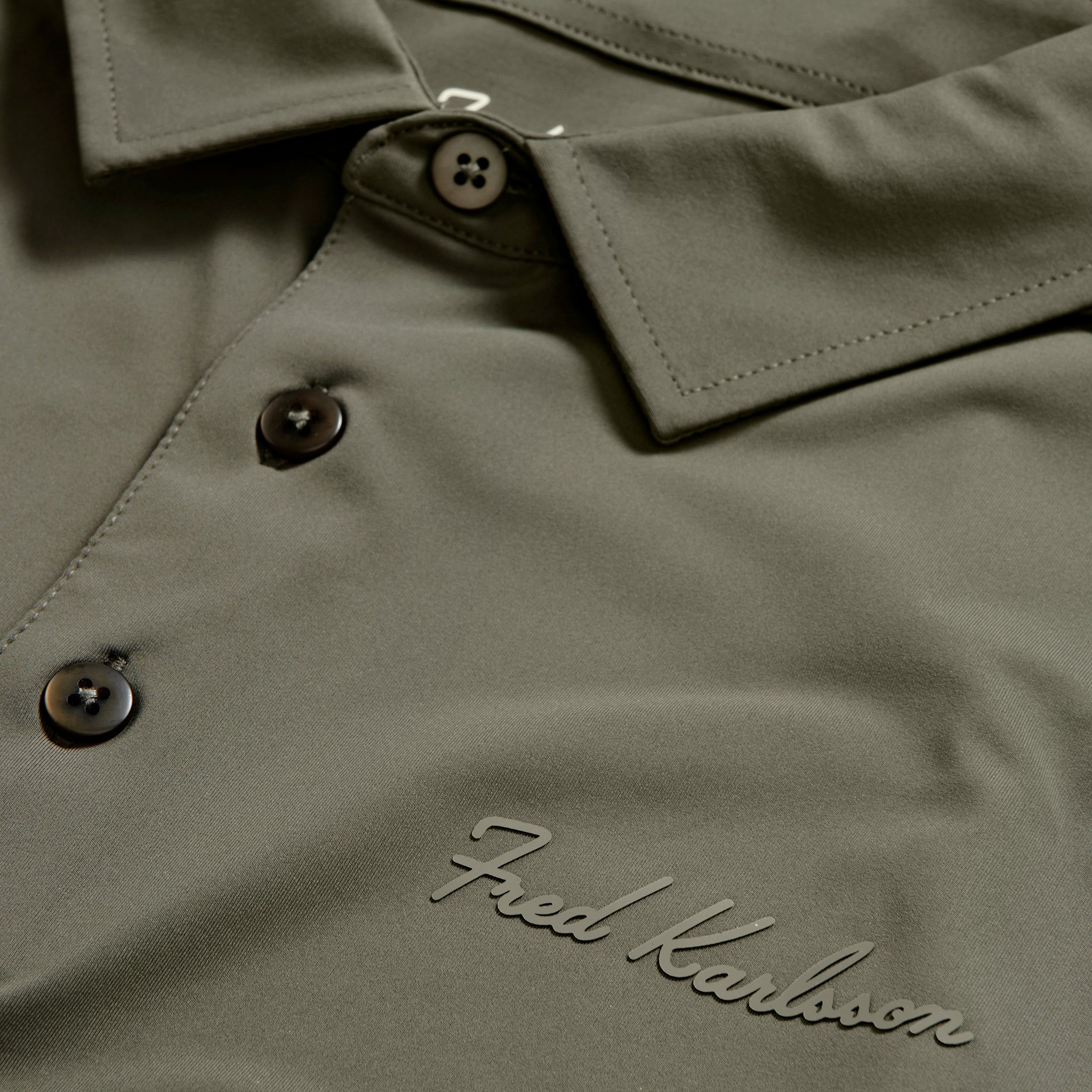 Technical Golf Polo Shirt - Moss Stone