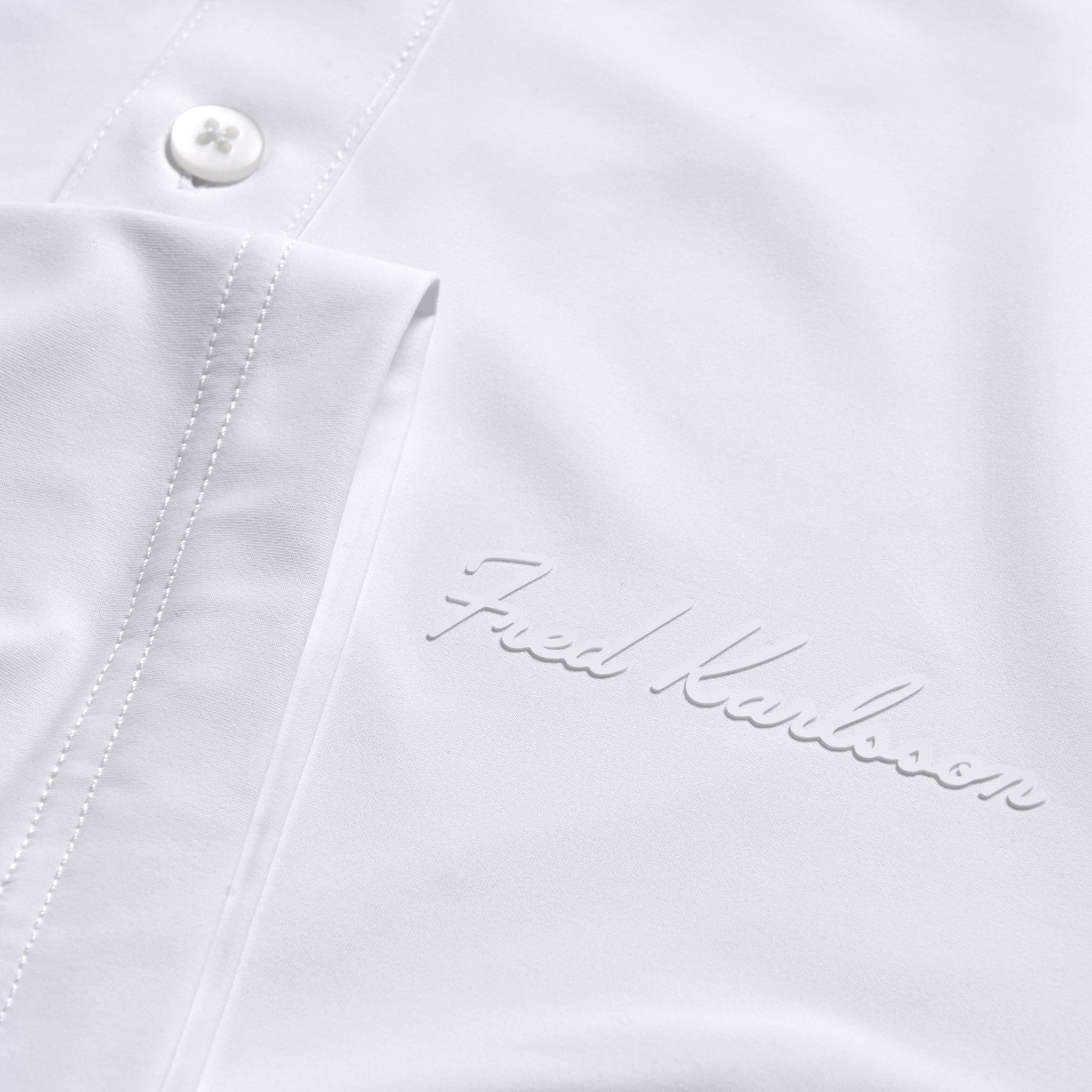 Technical Golf Blade Shirt - Clubhouse White